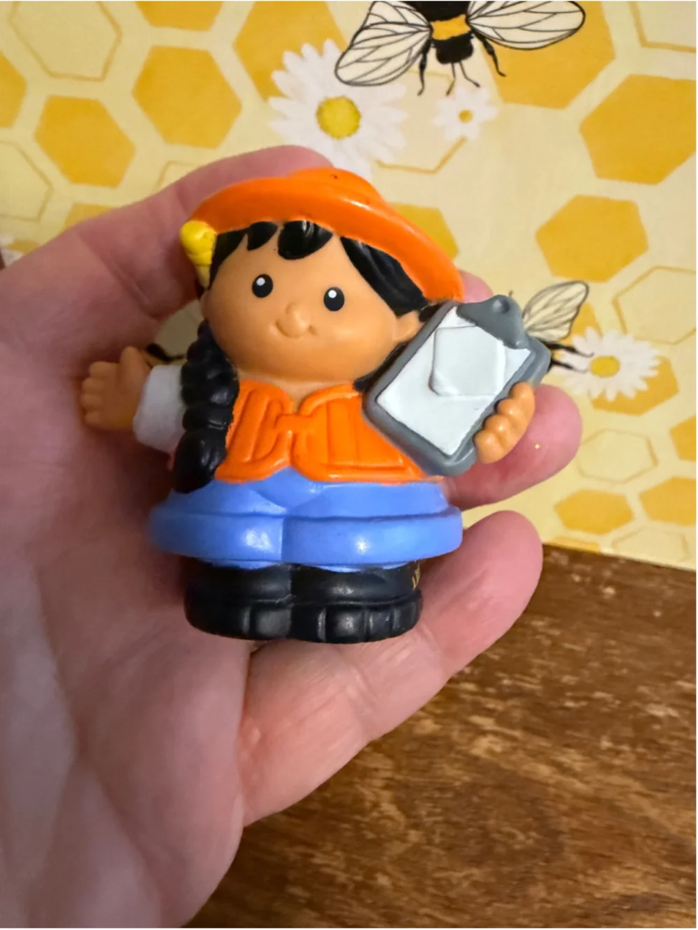 Fisher Price Little People Construction Worker Figure Lot of 5 Builder Crew Repl